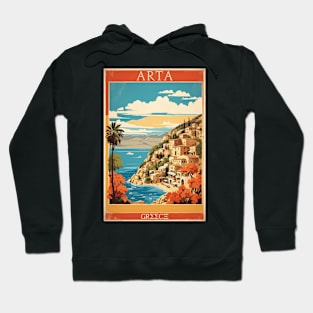 Arta Greece Vintage Tourism Travel Hoodie